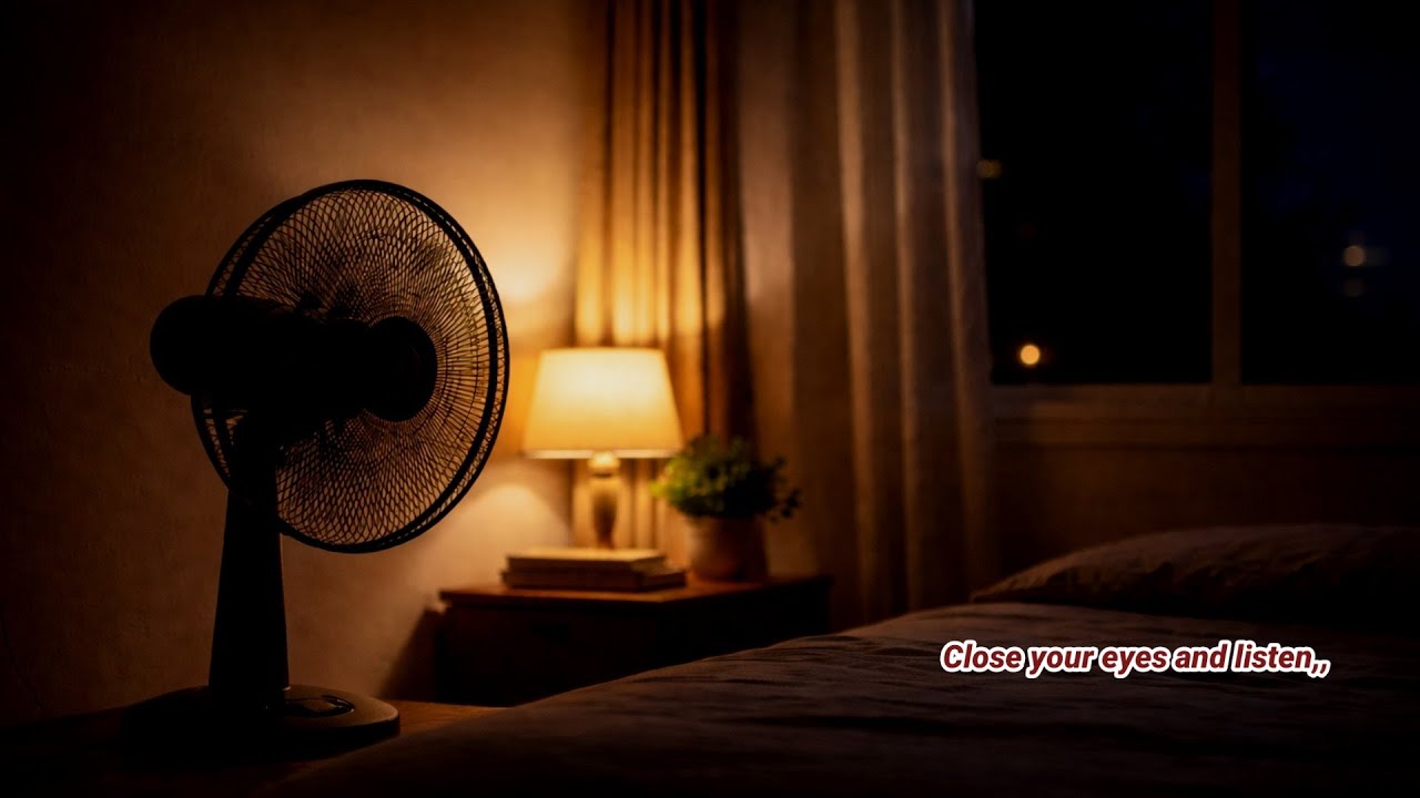 Soft Fan Noise for Deep Sleep | No Music | Live 3 Hours