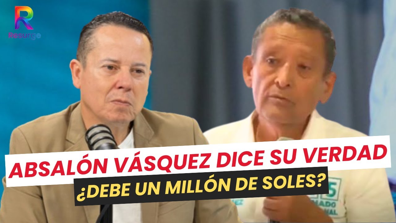 ABSALÓN VÁSQUEZ DISPARA CONTRA LOS CAVIARES Y ELOGIA A RAFAEL LÓPEZ ALIAGA Y FUJIMORI