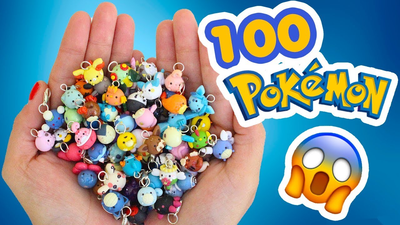 I MADE 100 MINIATURE POKEMON!! #100craftchallenge #epiccrafting