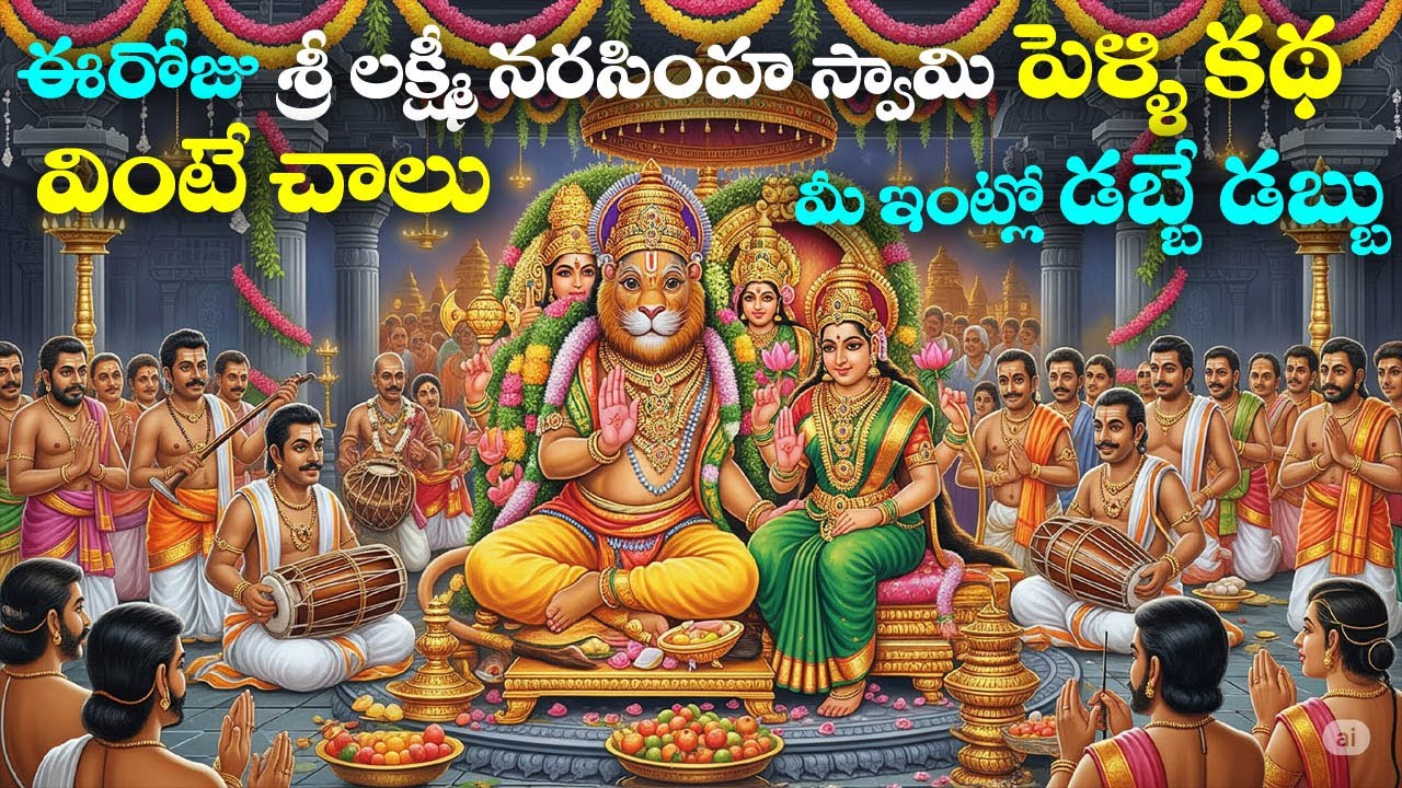 ఈరోజు శ్రీ లక్ష్మీ నరసింహ స్వామి పెళ్లి కథ వింటే చాలు మీ ఇంట్లో డబ్బే డబ్బు | Sri Lakshmi Narasimha