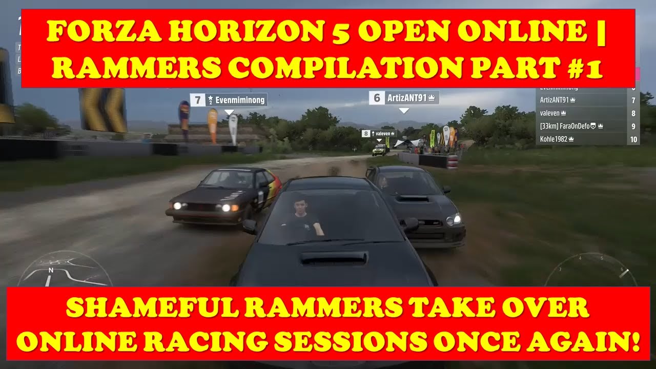 Forza Horizon 5 | Horizon Open RAMMERS Compilation #1 | Online Races Rammers/Cheaters & Revenge!