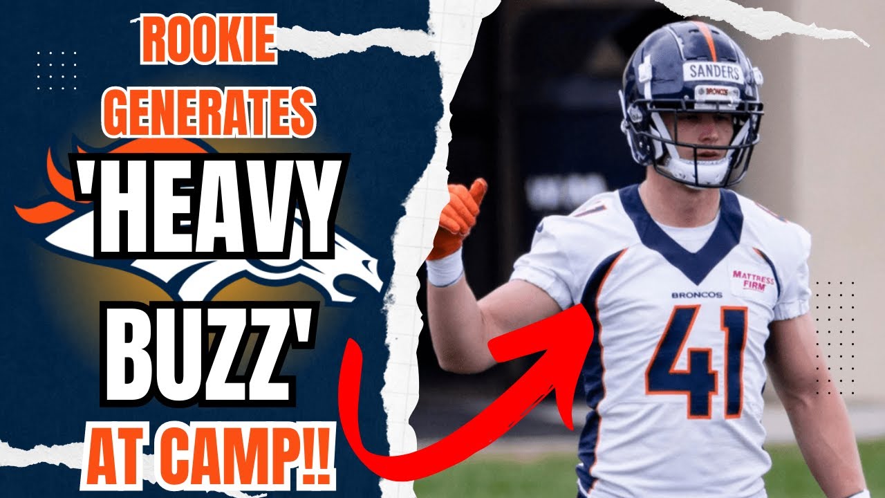 Denver Broncos LB Drew Sanders Generates 'HEAVY BUZZ' at Rookie Minicamp!!!