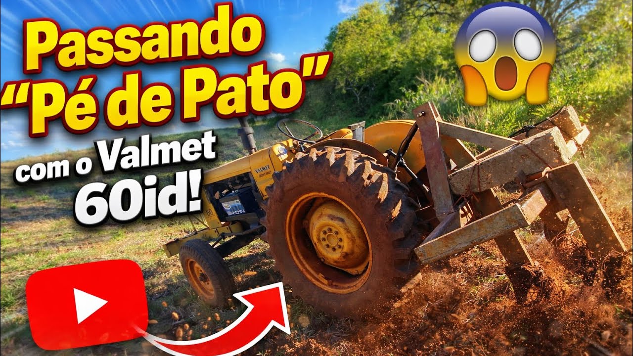 Forçando o Valmet 60id no Pé de Pato! Aguenta ou Não? 😱🚜