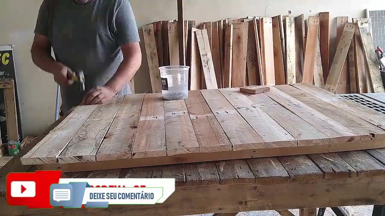 Mesa de Palete Pr&aacute;tica e r&aacute;pida