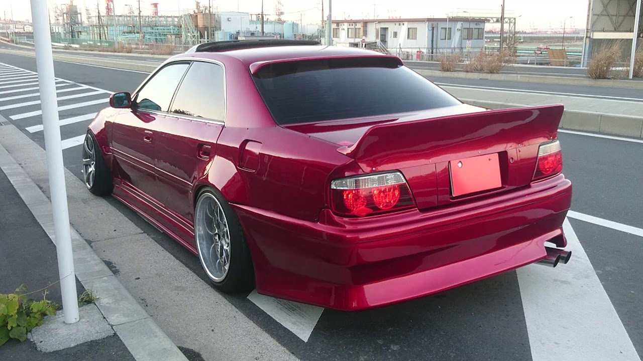 JZX100 1JZ-GTE チェイサー　feel製デュアルマフラー　直管　ストレート　排気音　chaser  exhaust