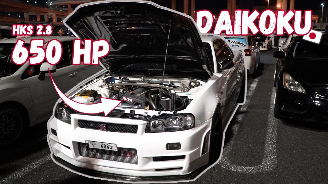 Daikoku Parking Area + R34 with 650 HP from DUBAI