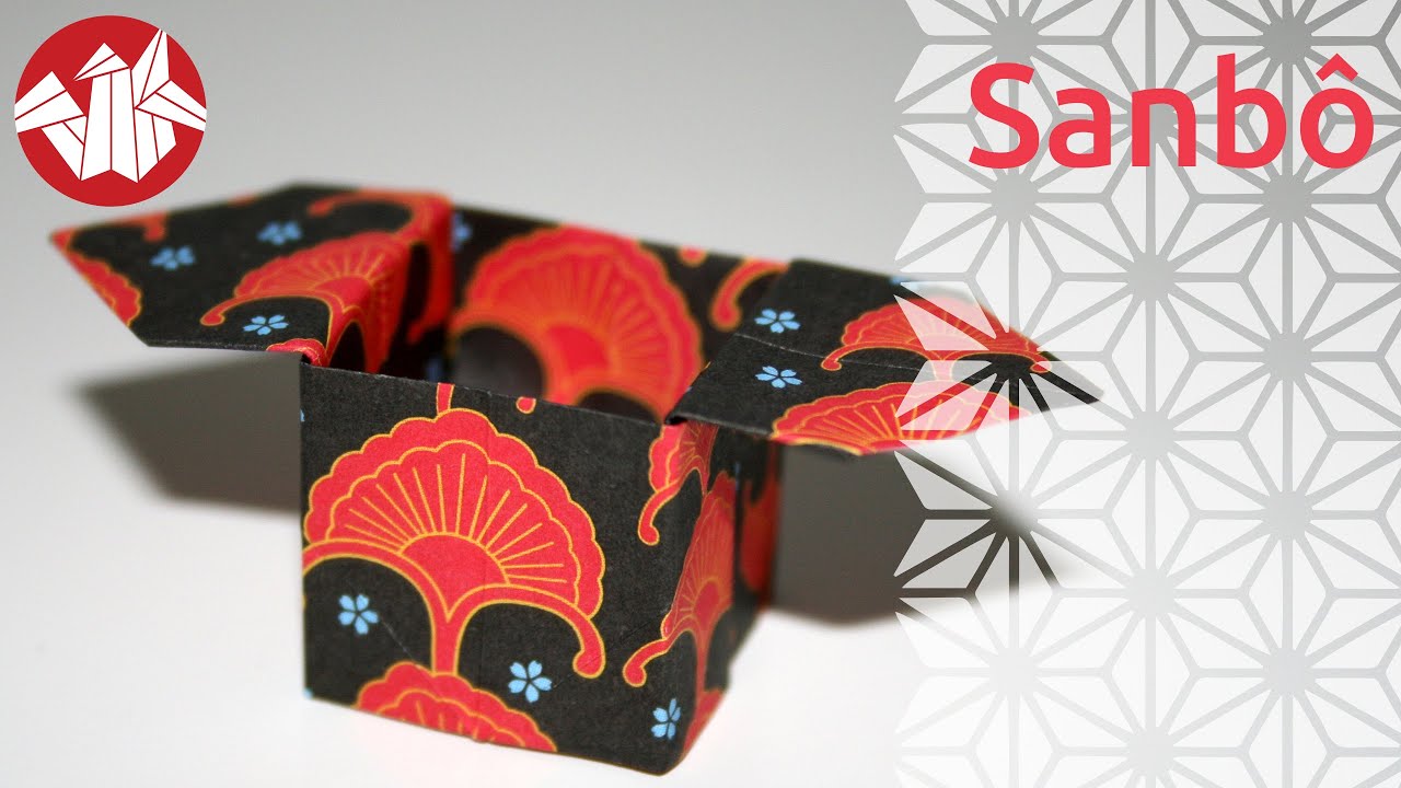 Origami - Plateau Japonais à Offrandes : Sanbo (HD) [Senbazuru]
