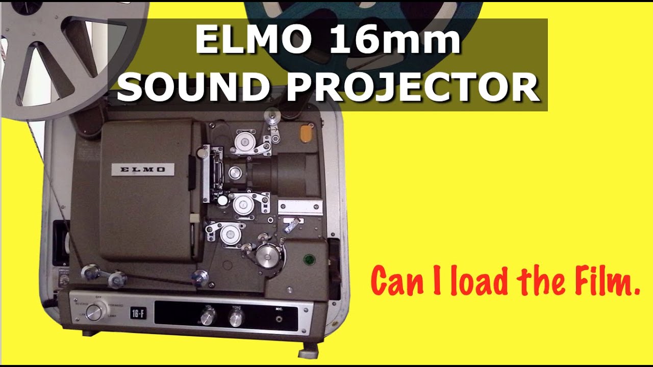 Elmo 16mm Sound Film Projector. How to load the film.