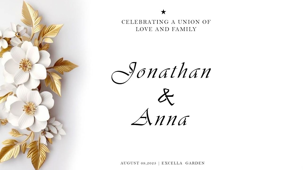 💍💓 Jonathan  & Anna's Wedding Ceremony | August 09, 2025