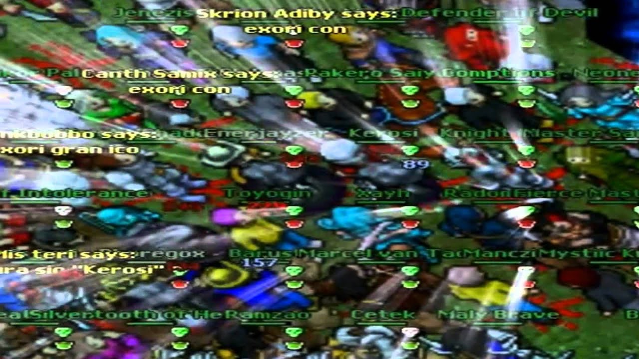 Tibia Saphira War 2009 - 2011 Demoralize Perfect Insanity Ambush   [HD]