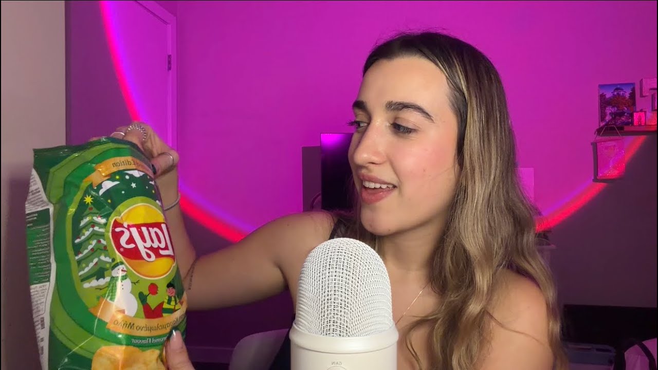 ελληνικό ASMR 🇬🇷 trying πατατάκια που δεν έχω φάει ποτέ!