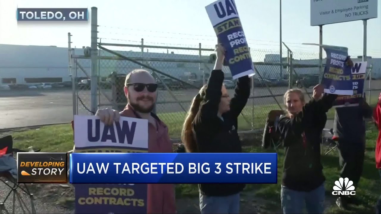 UAW strike shuts down 15% of Big 3 automakers' production