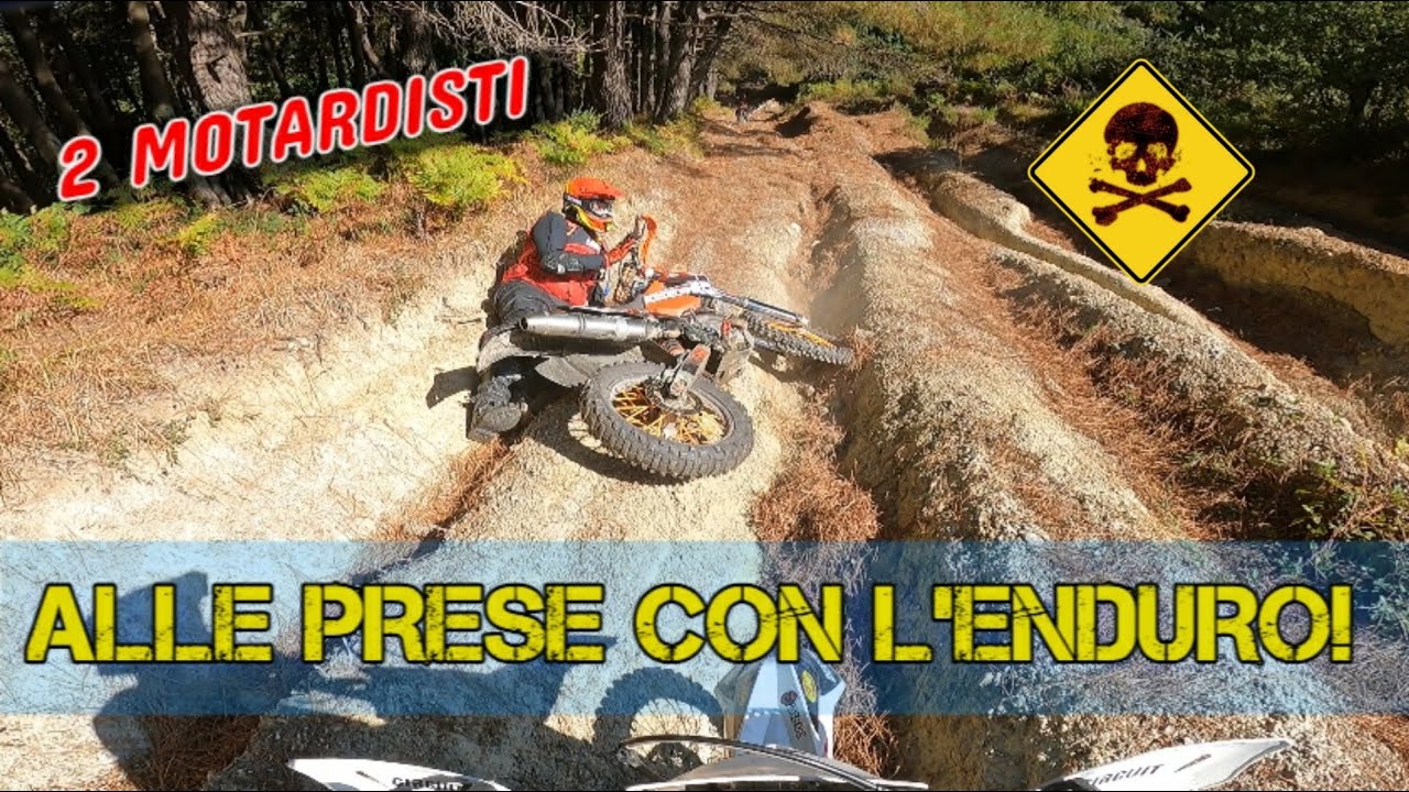 ENDURO La prima volta per un principiante #2  *CADUTE IGNORANTI😂* - Husqvarna FE350