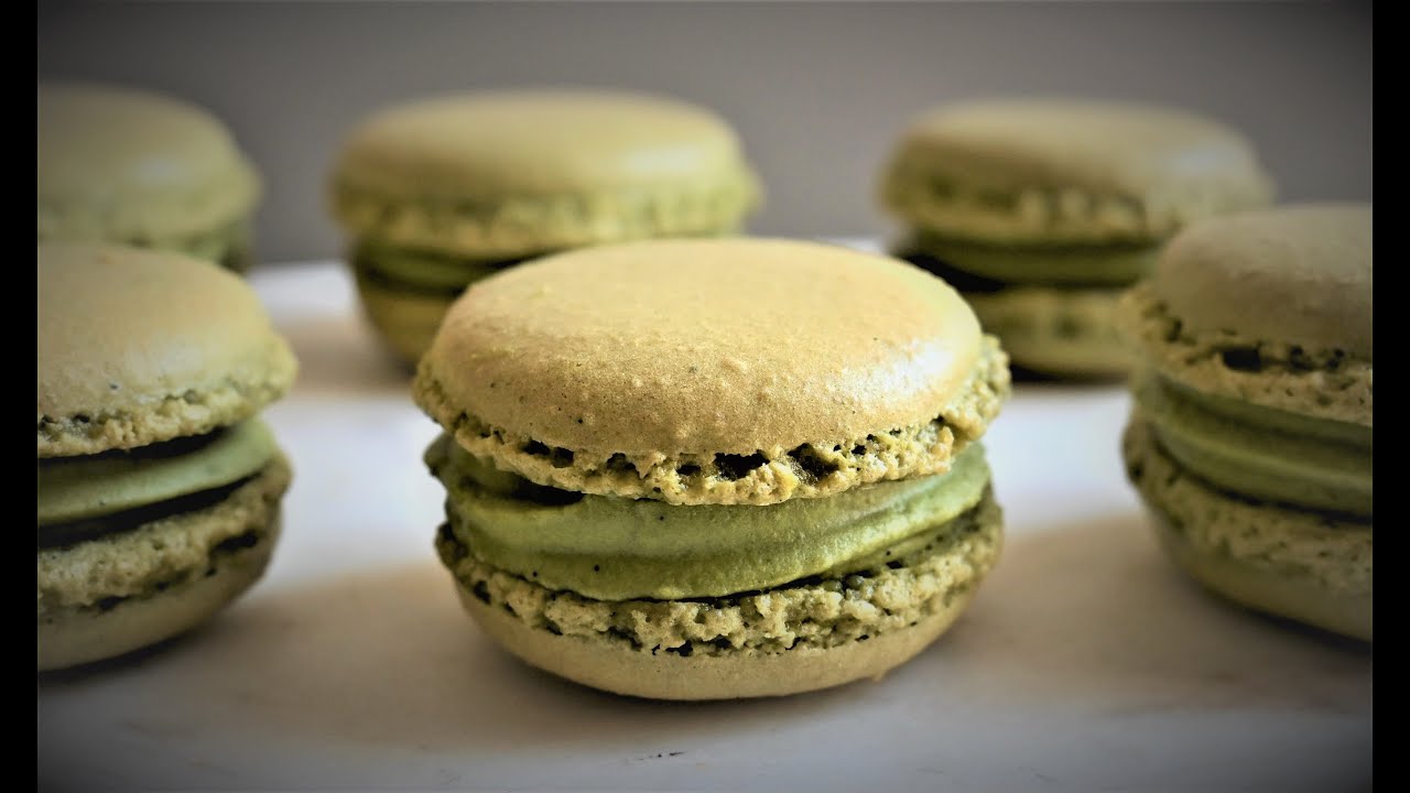 超濃郁抹茶馬卡龍 How to make Matcha Macarons