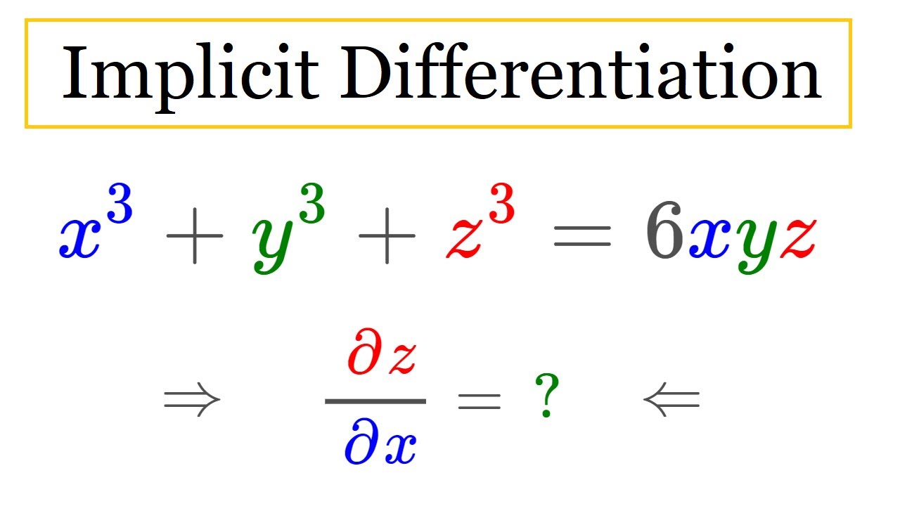 Implicit Differentiation