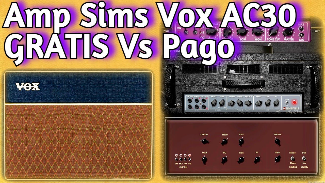 4 Amps Vst VOX AC30 Comparación - GRATIS y Pago - Nembrini Dc30, Kuassa Lancaster, Analog Obsession