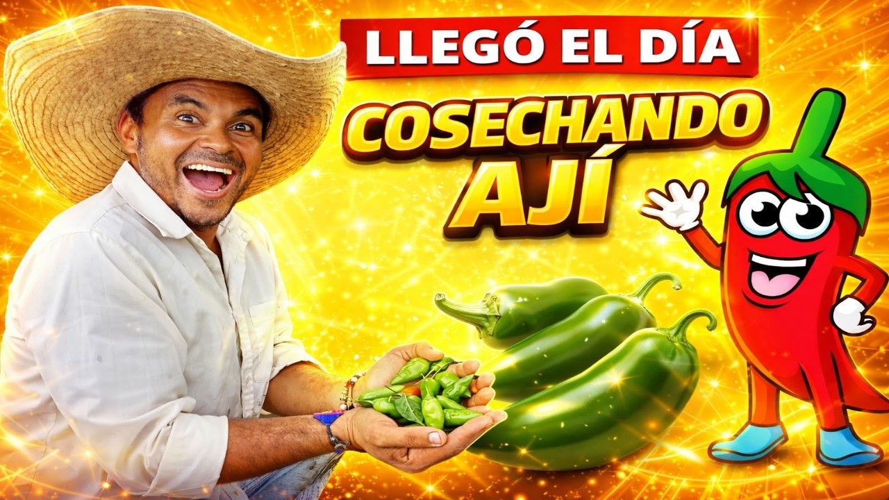 ¡Llegó el día! Cosechando Ají fresco 🌶️