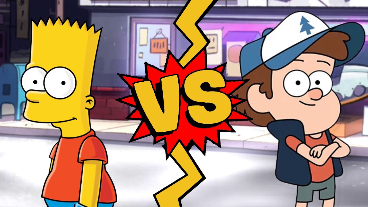 M.U.G.E.N. Battles | Bart Simpson vs Dipper Pines | The Simpsons vs Gravity Falls