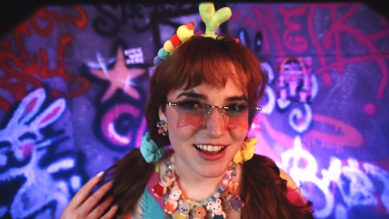 ASMR Chaotic Rave Girl Takes Care of You (personal attention, hair play, whispering)