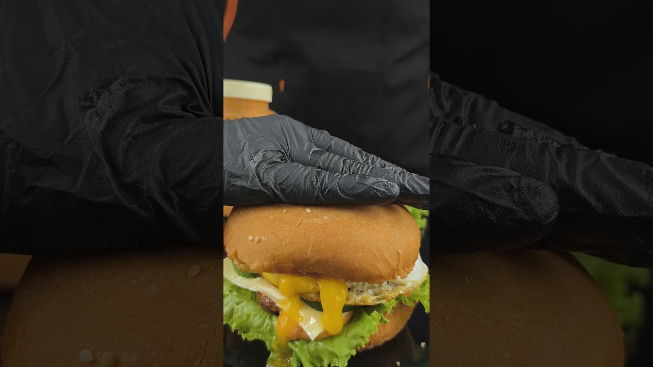 Egg chicken burger 🍔