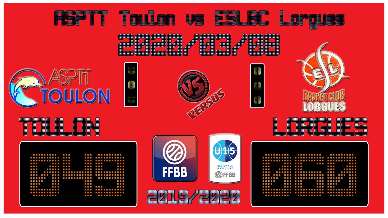 2020-03-08 - U15M - Asptt vs Lorgues