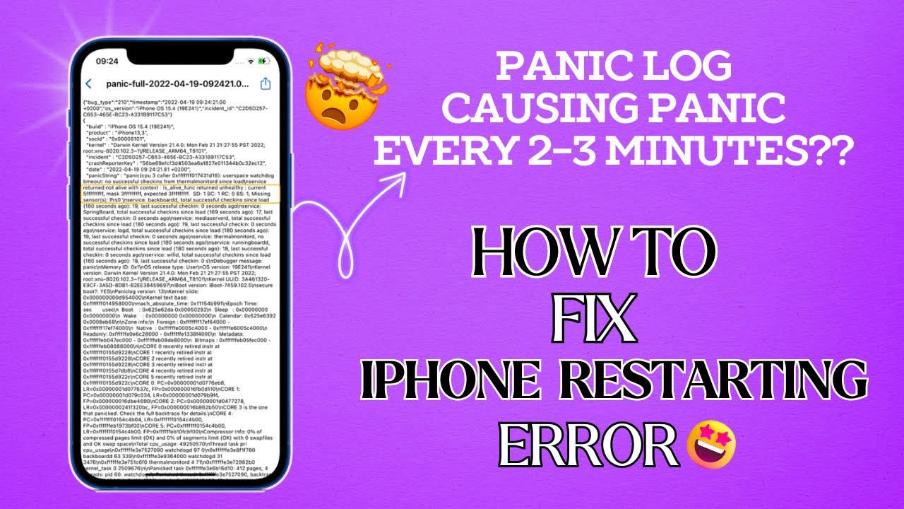 How to fix panicfull ! iPhone Keep Restarting? How To Bring It Back To Normal Easily!