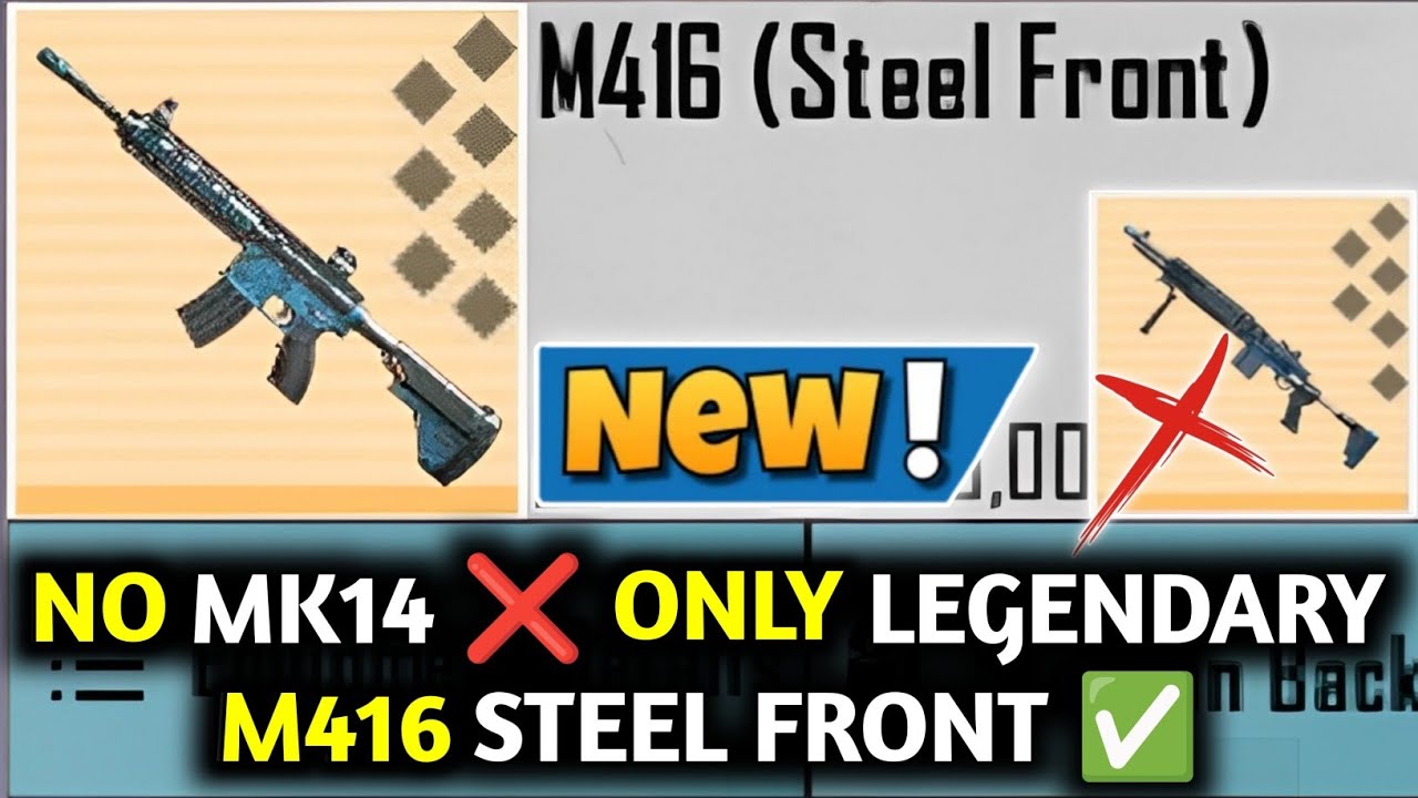NO MK14 ❌ ONLY LEGENDARY M416 STEEL FRONT ✅ ARCTIC BASE | PUBG METRO ROYALE