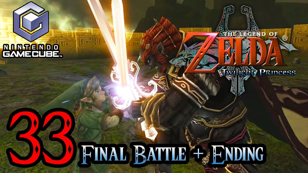 Zelda Twilight Princess HD Gamecube 100% Walkthrough Part 33 - Ganondorf Battle and Ending