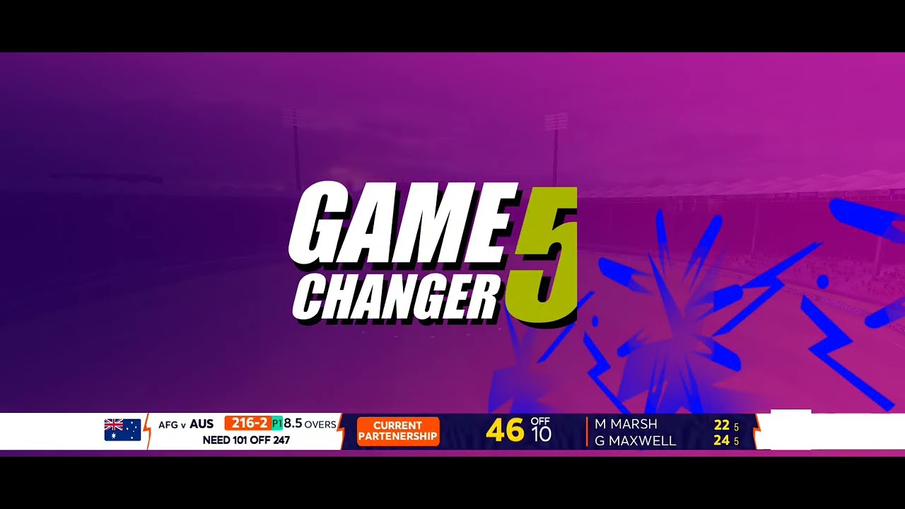 Maxiwell vs Afghanistan bowler 8 ball 5 sixer and 2 wide
