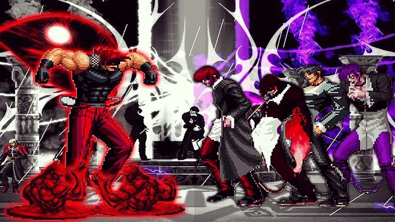 [Mugen KOF] Clone Blood Rugal Vs Orochi Iori Team