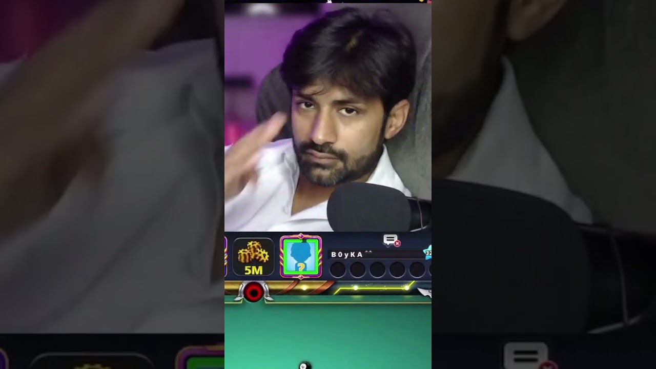 I tried to be SERIOUS in 8 Ball Pool 😂 #gamingwithk #8ballpool