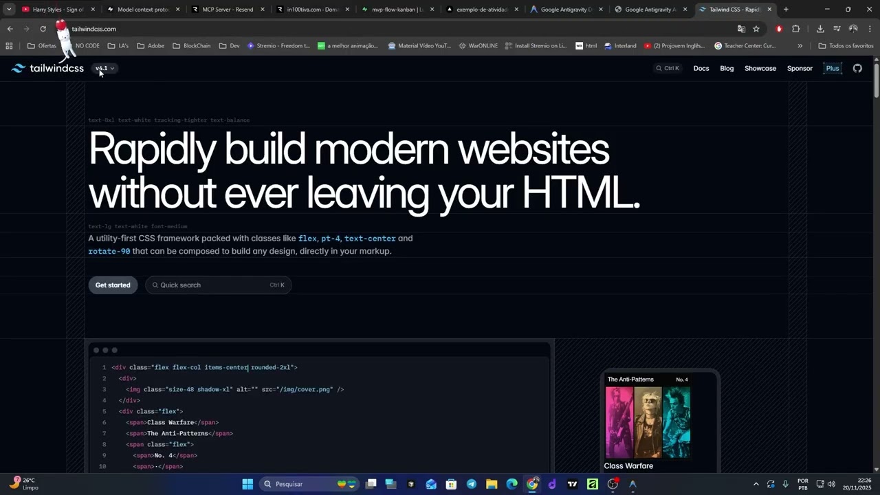 Adeus Cursor? Instalei a Antigravity IDE do Google + Teste com React & Tailwind v4