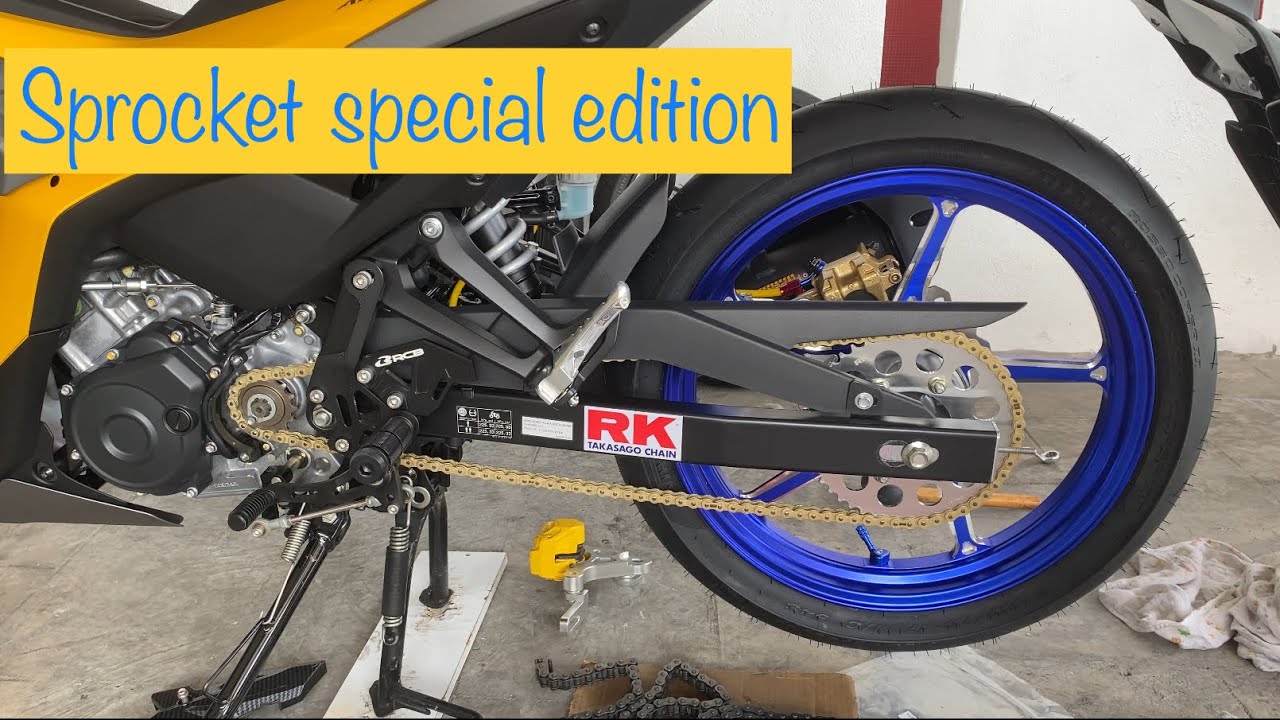 Y16ZR - Pasang set rantai 415 RK Takasago dan rim size cubprix