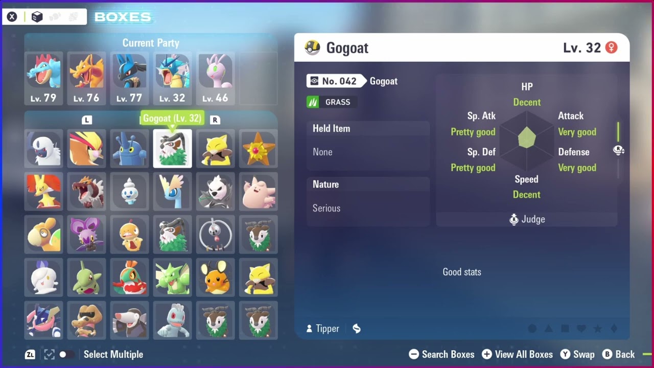Как проверить IV и что они означают в Pokemon Legends Z-A