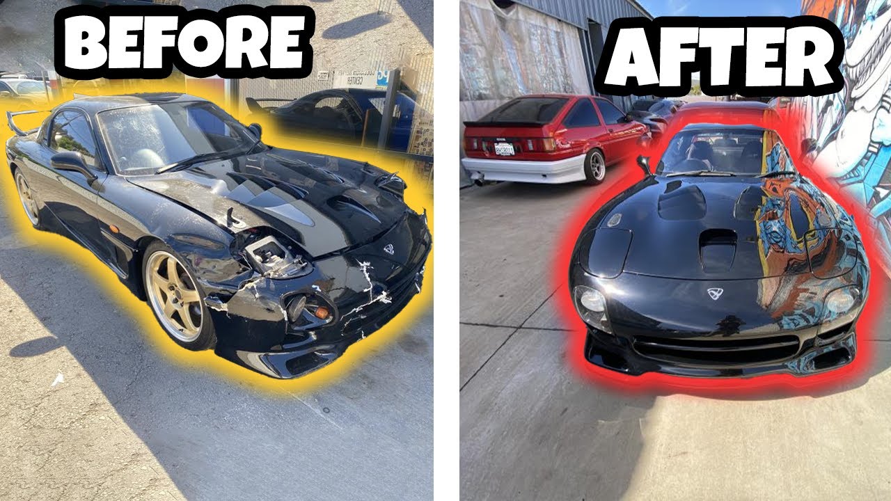 JDM RX7 gets restored after huge Wreck