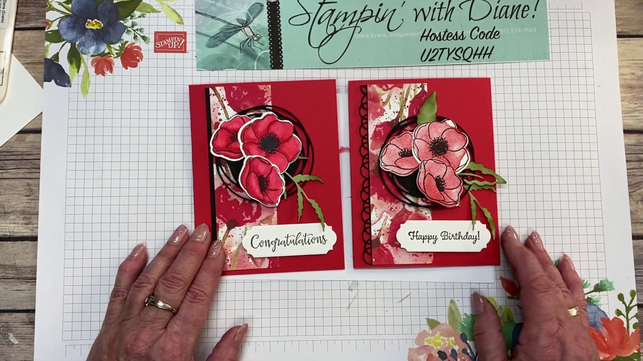 Painted Poppies Quick and Simple Card