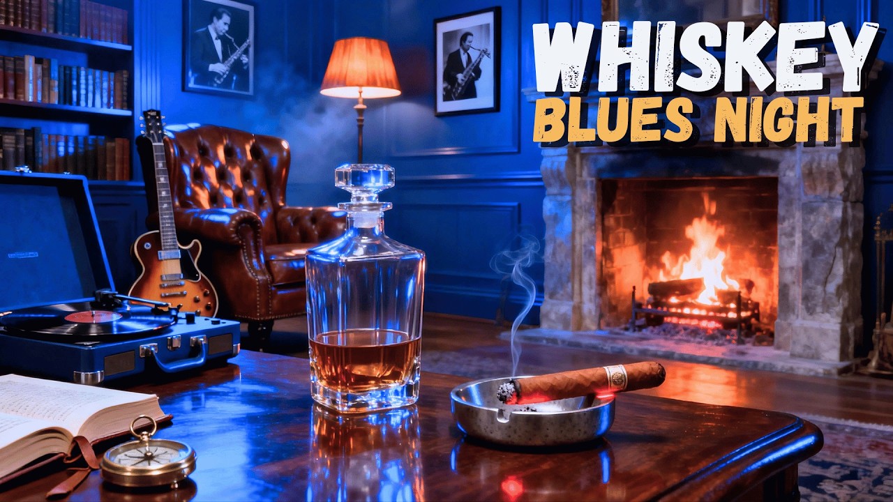 Late Night Blues Lounge | Slow Instrumental for Quiet Listening