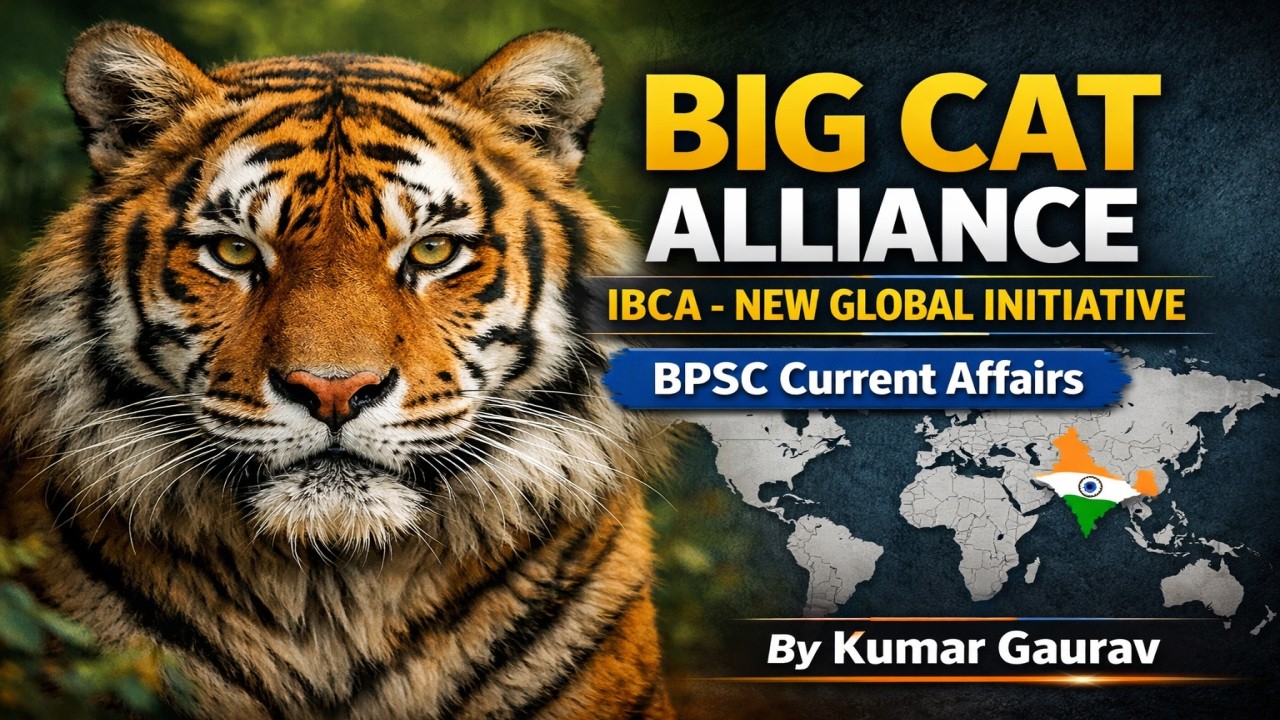 International Big Cat Alliance (IBCA) Explained | BPSC 71st Mains Current Affairs | Kumar Gaurav