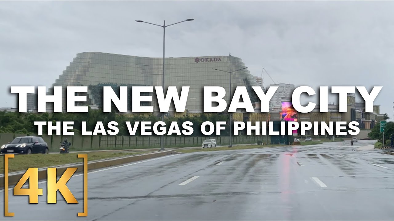 Driving Tour around Entertainment City, Aseana City, and SM Central Business Park | 4K Rain Drive