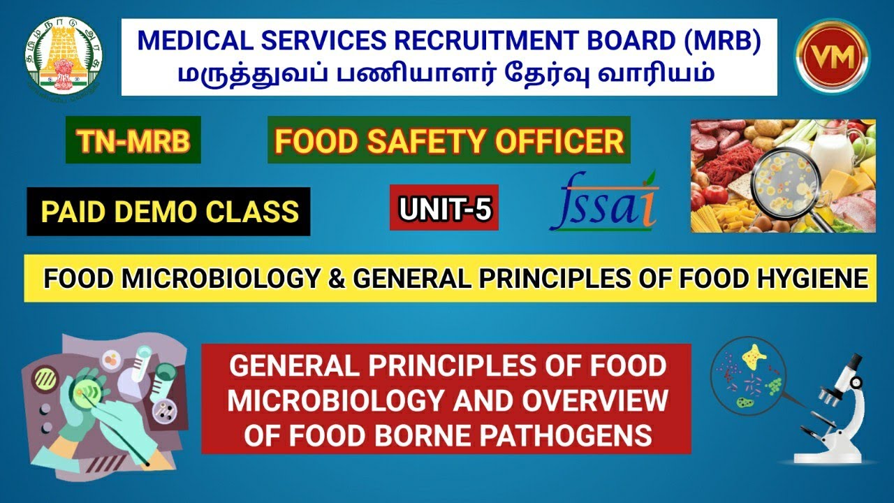Food Safety Officer || Food Microbiology & Food Borne Pathogens || Exam Point of View