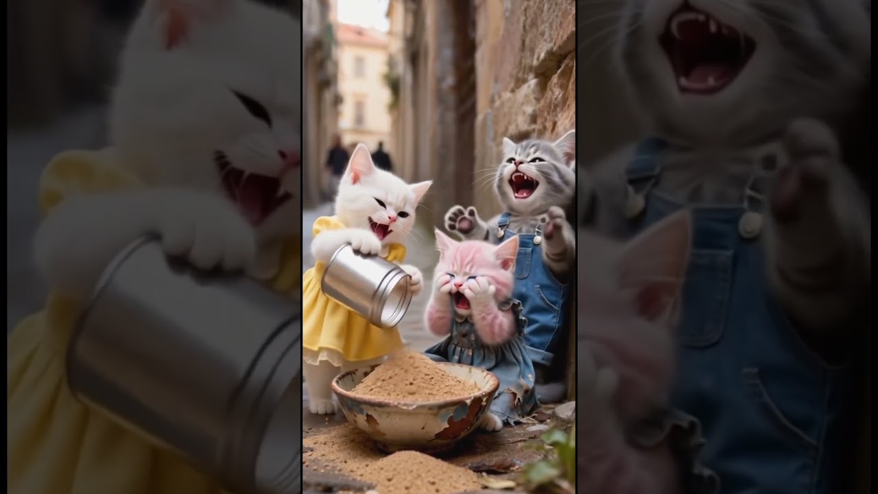 Rich Cats vs. Poor Cat 😭 Can she find happiness? 