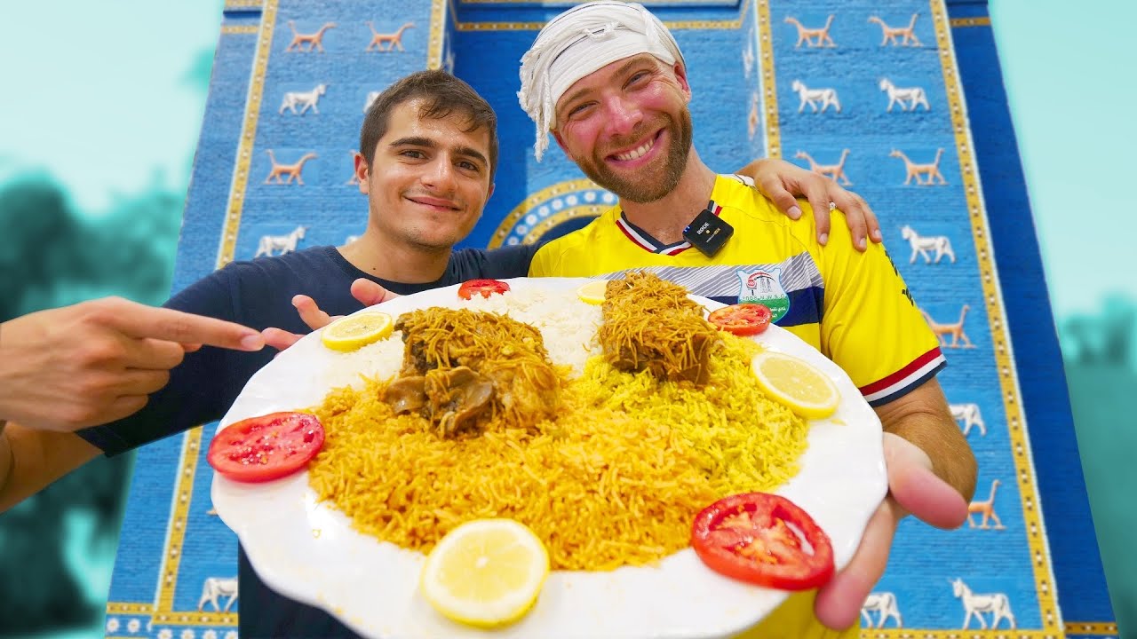 Iraqi PILGRIMAGE FOOD in Ancient Babylon! FREE FOOD on the Road to Karbala!