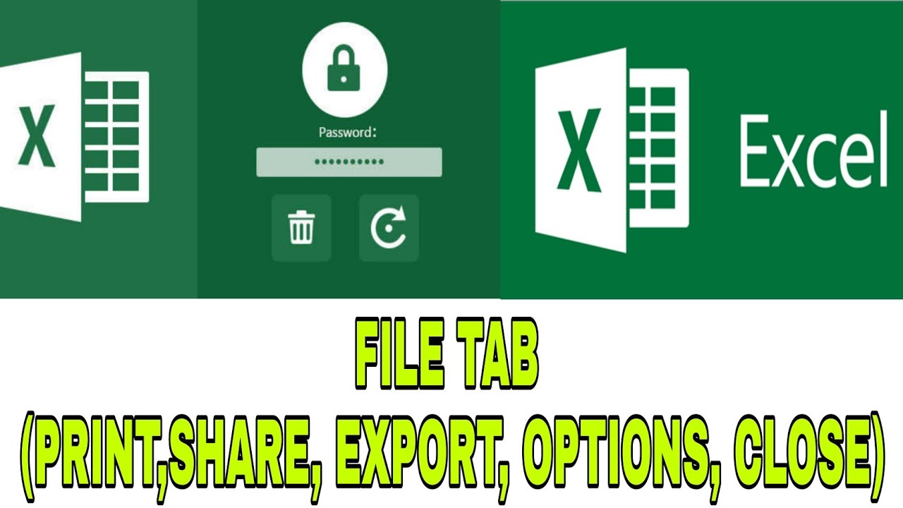 Excel File Tab part 2 In hindi