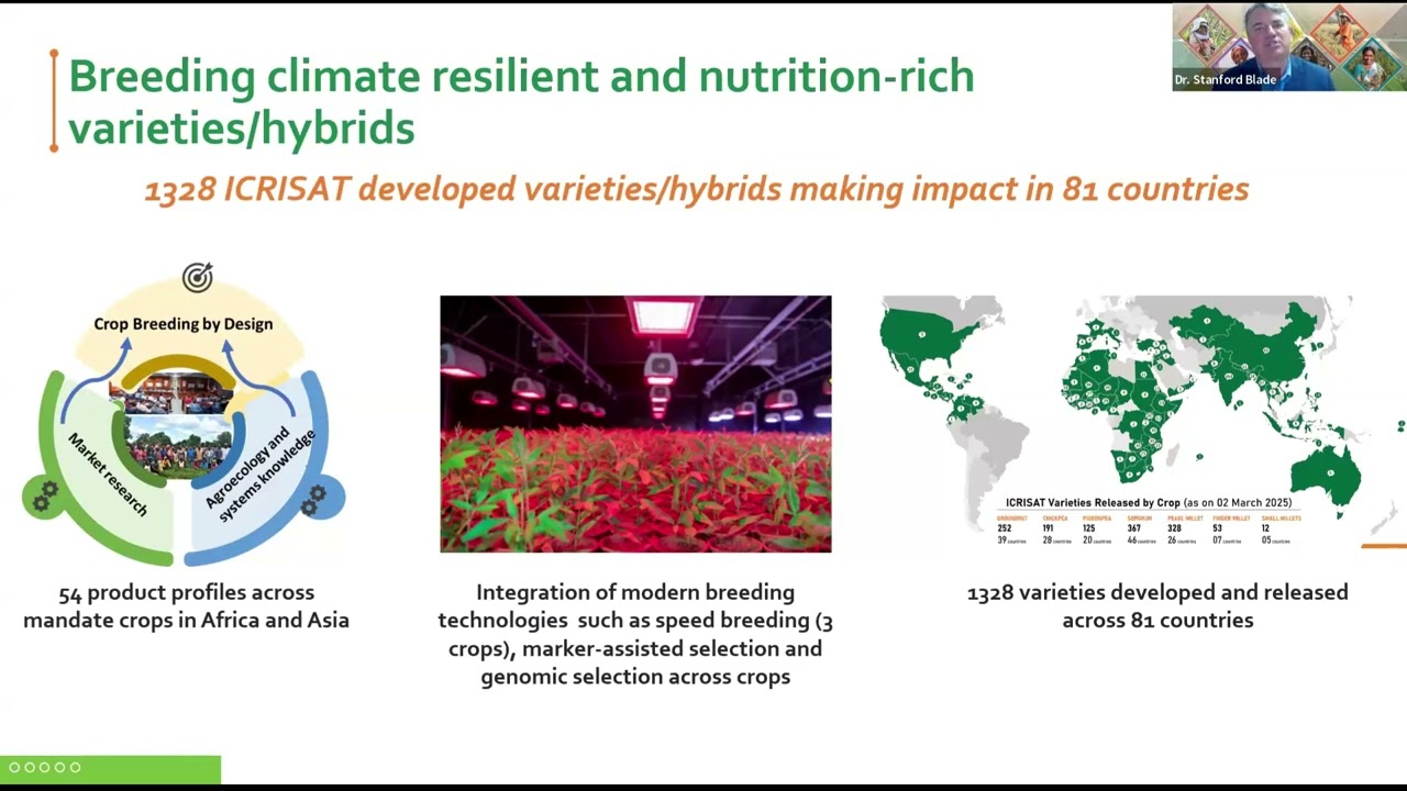 Dr Stanford Blade, ICRISAT | UN International Day for South–South Cooperation | 12 Sep 2025