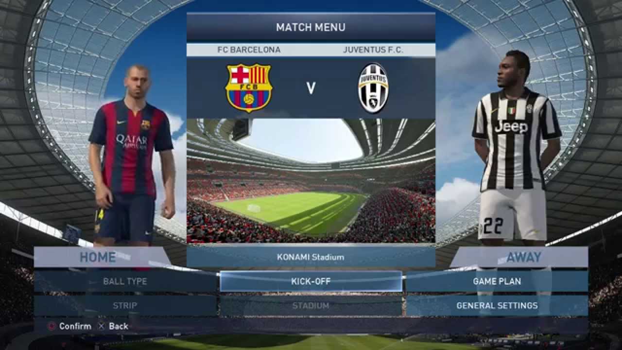 Probando PES 2015 - Barcelona Vs Juventus - Duro partido y Analizando la Demo Gameplay