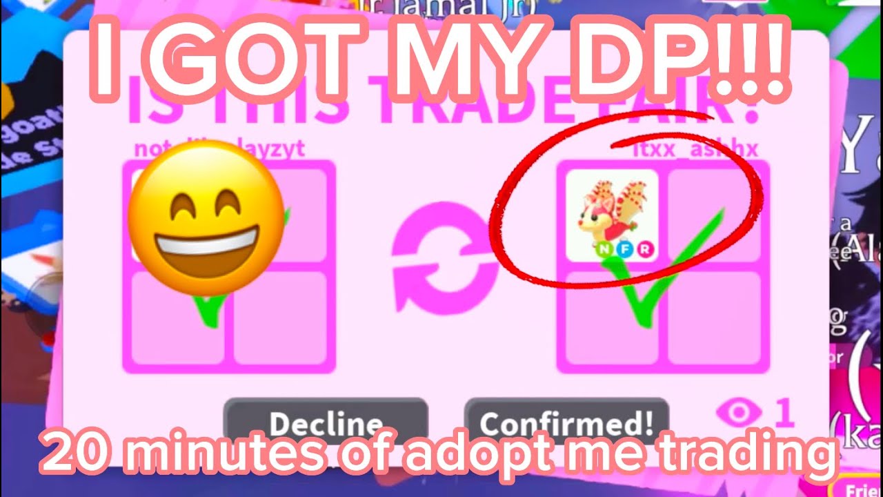 ✨20 Minutes of ADOPT ME TRADING!✨GETTING MY DP! Growing my Inventory! Rich Trades 2024!
