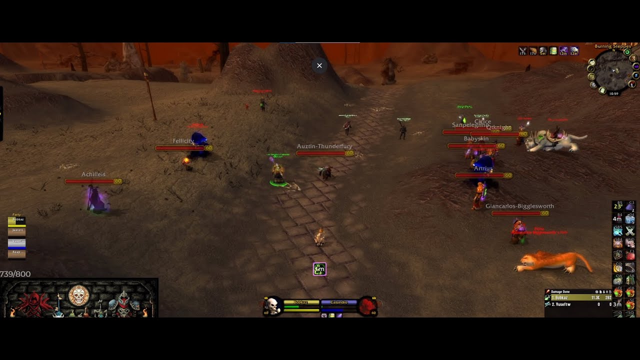 Classic Era Fight Club In Blackrock Mountain #worldofwarcraft #classicwow #worldofwarcraftclassic