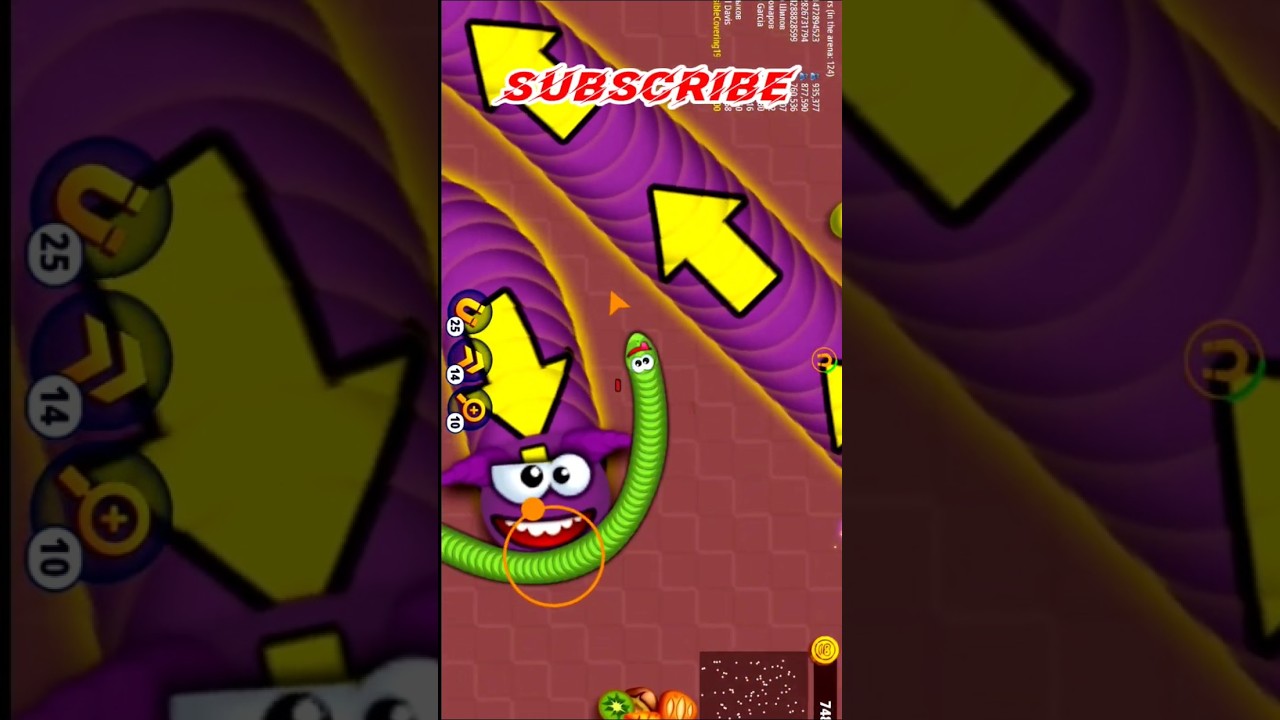 Worms Zone io Hungry Snake Game No death mod apk gameplay video