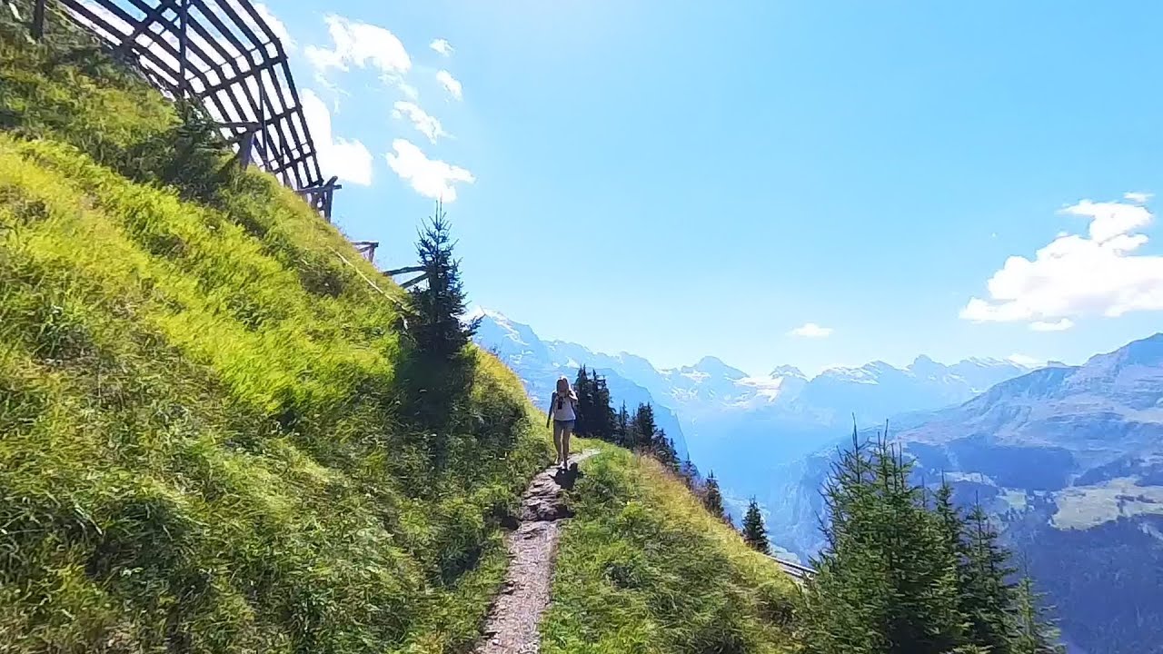 Gemsenweg, Bei Wengen / Männlichen, Berner Oberland, Schweiz