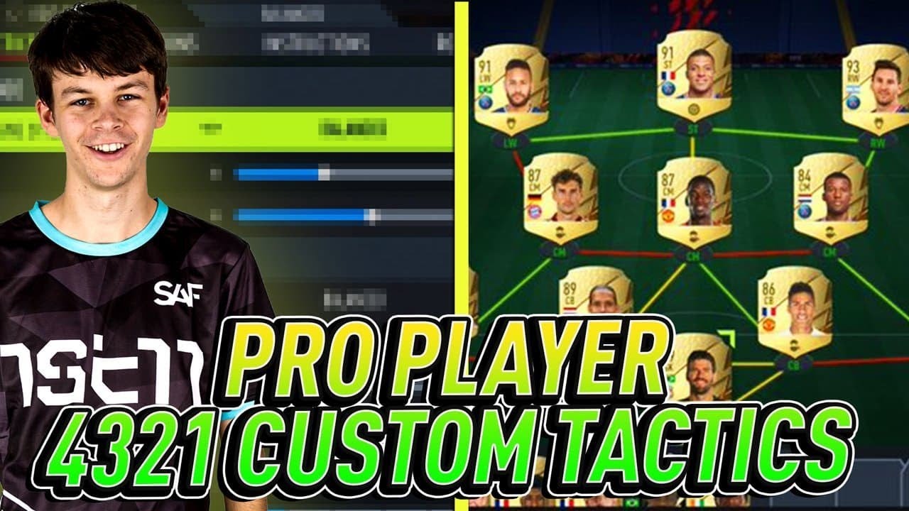 FIFA 22 THE BEST CUSTOM TACTICS TO HELP YOU GET MORE WINS! (4321 PRO TACTICS)